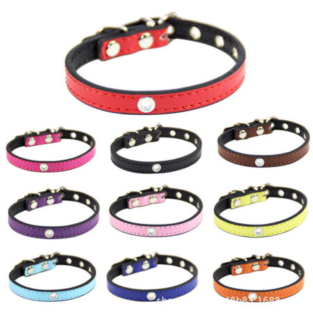 Waterproof PU Leather Dog Collar
